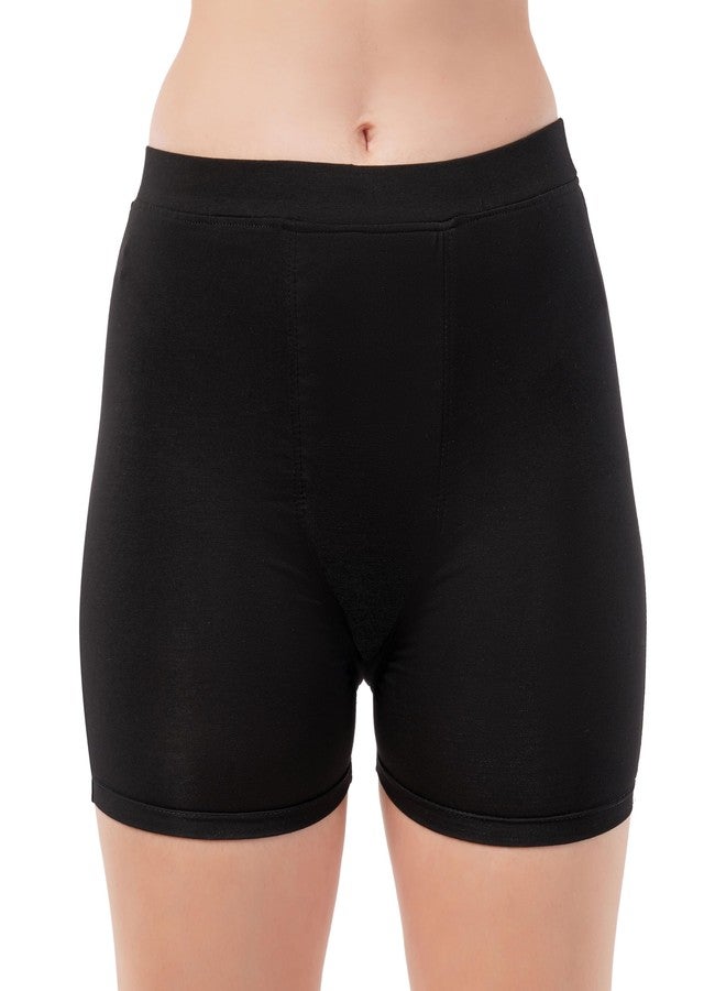 FabPad Reusable Leak-Proof Period Shorties Panty - Underwear for Heavy Flow & Urine Incontinence (Boy Shorts Style) (Black, 2XL) - Image 1